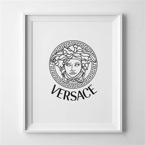 versace poster black and white|Versace posters original.